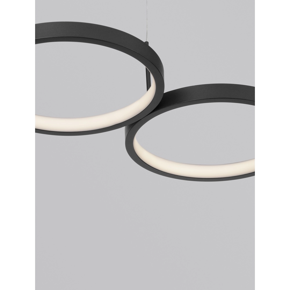 Moderne Pendelleuchte Magnus schwarz 84cm Lyora 5212017433183