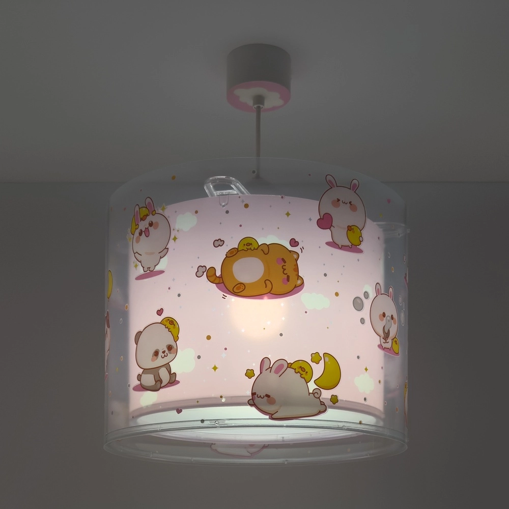 Kinder-Pendelleuchte Kawaii Friends Pinkes Leuchten im Dunkeln Dalber 8420406002699