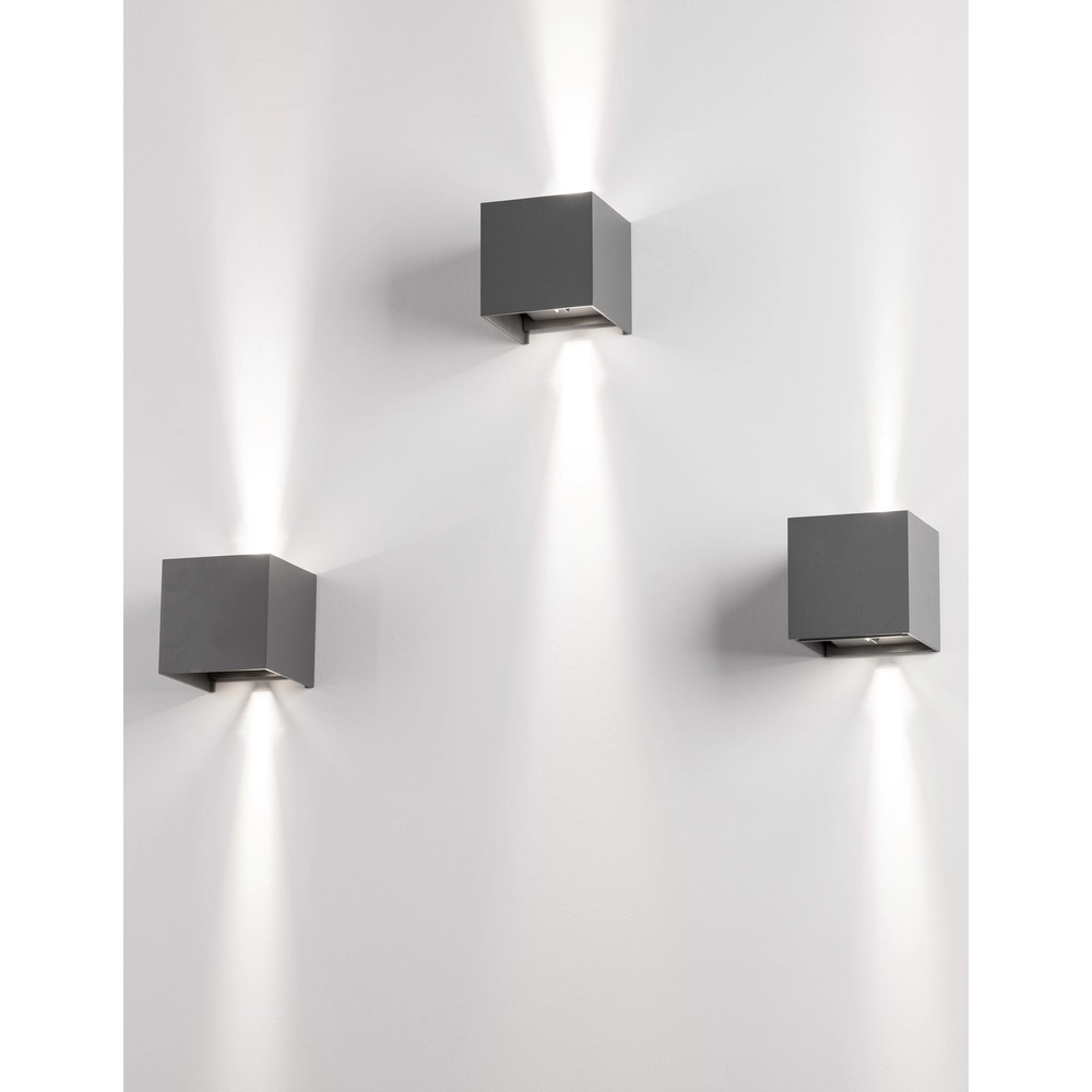 Quadratischer Aufputz-Spot Como grau Lyora 5212017412942