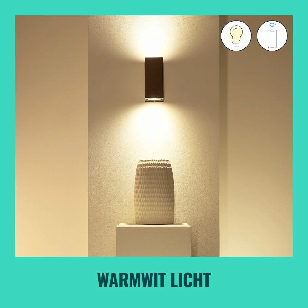Wandstrahler Up and Down smart - schwarz WiZ 8719514554610