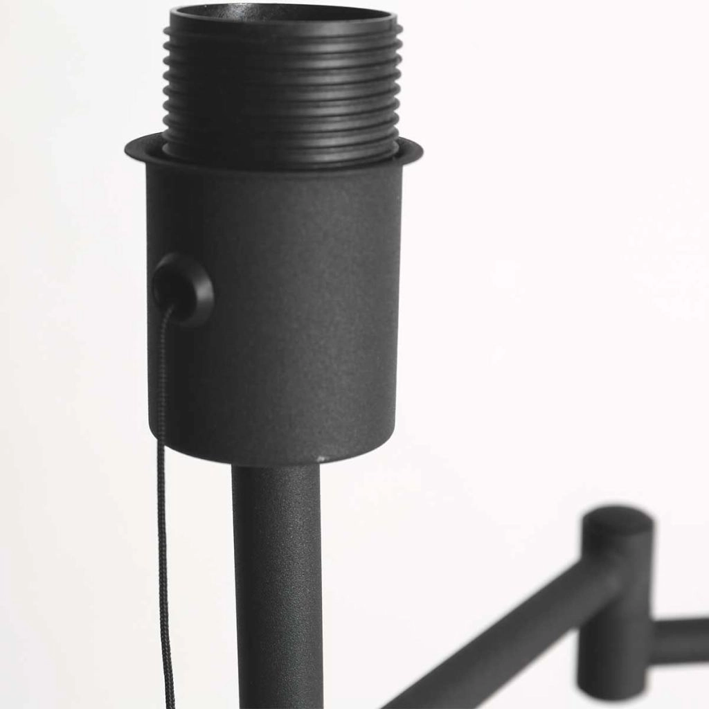 Schwarze Stehlampe Bella mit Korkkappe Ø30 cm Steinhauer 8712746180657