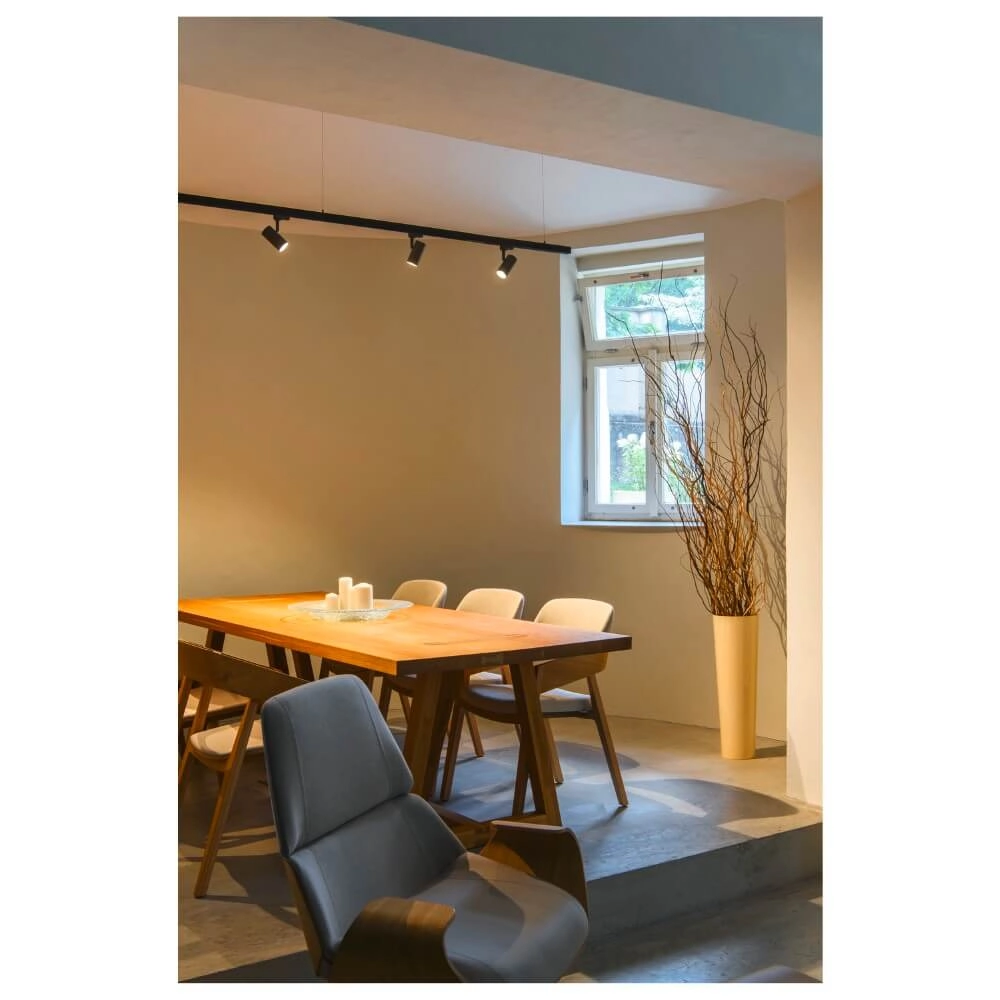 LED-Schienenstrahler Noblo 3-phasig - Schwarz - 2700K SLV 4024163281690