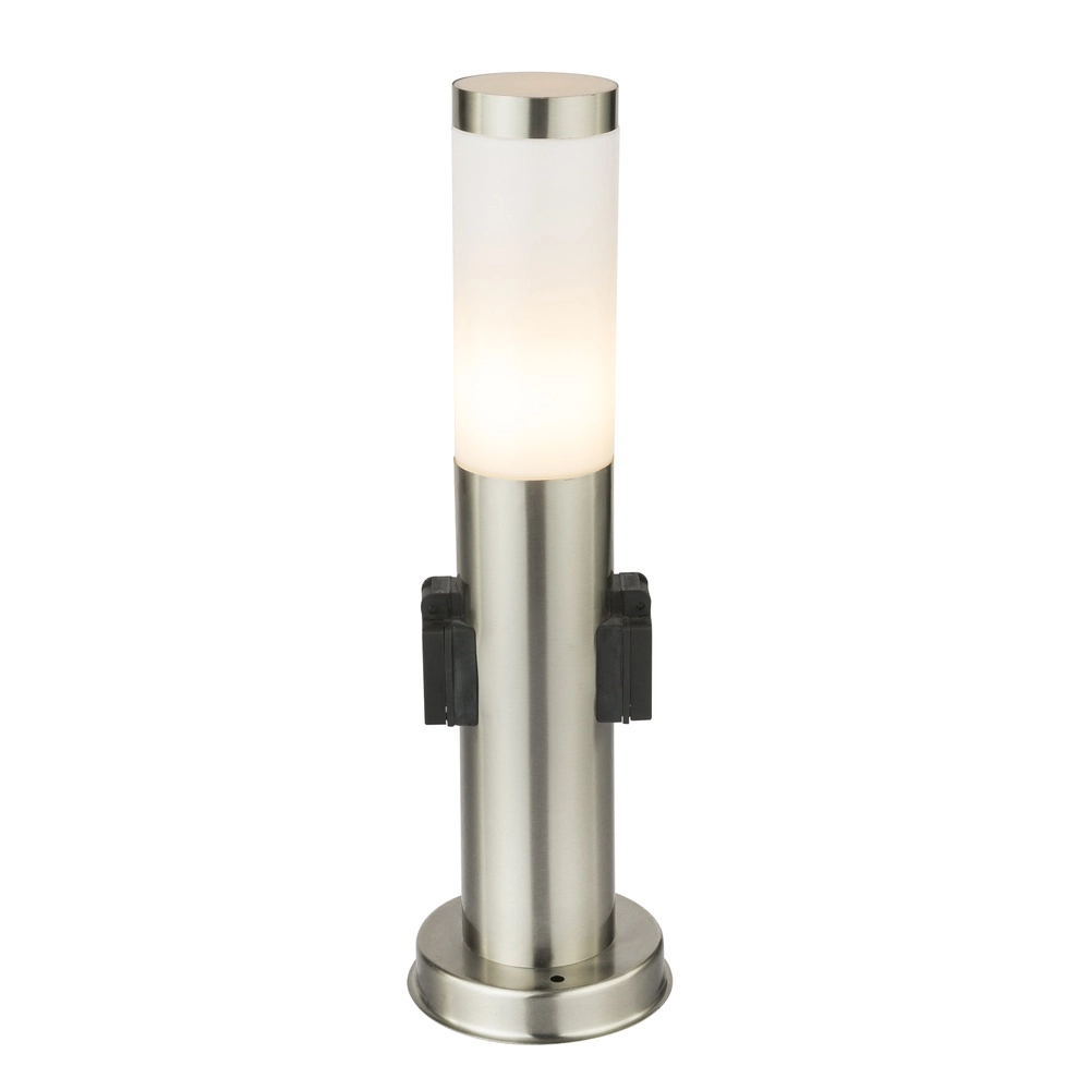 Gartenlampe Boston Edelstahl mit Sockel