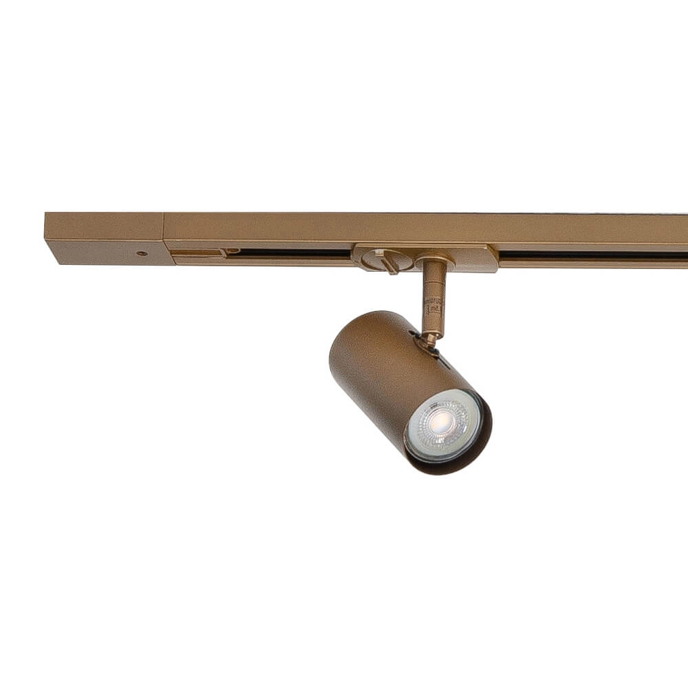 1-Phasen-Schienenset 150cm Cilinder Gold mit 4 Punkten Highlight 8718379047237