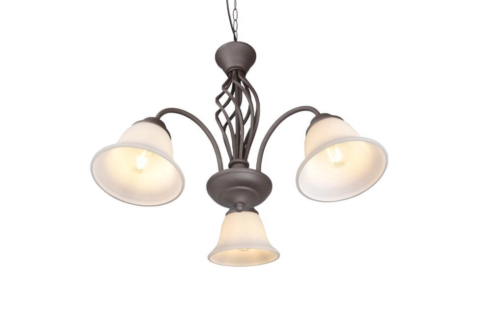 Leuchter Rustica 55cm 3-helles Rostbraun Trio 4017807504675