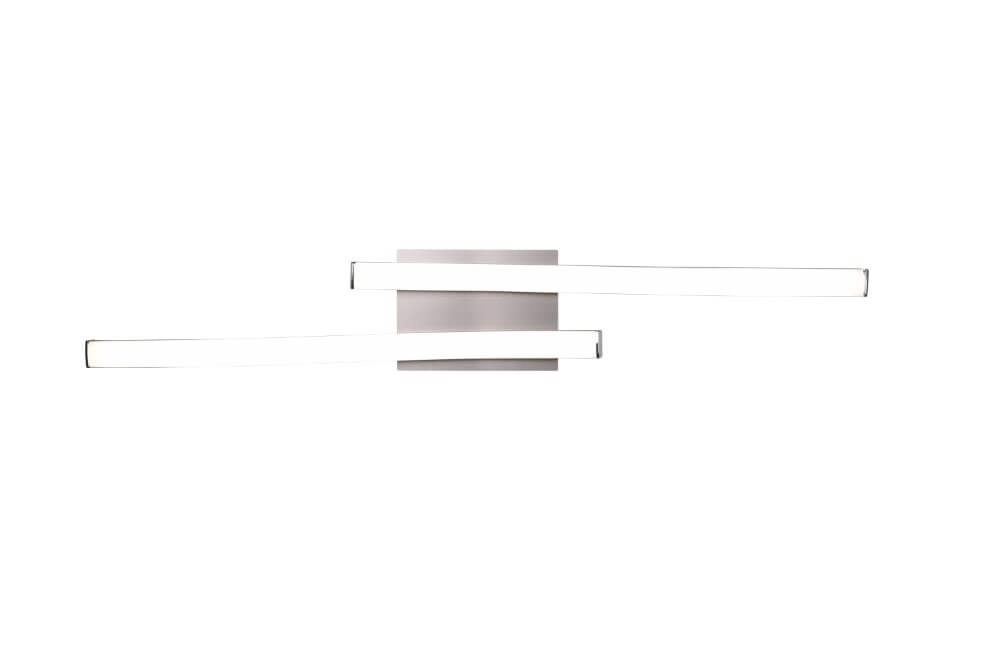 LED-Deckenleuchte Route Edelstahl 4000K Trio 4017807521696