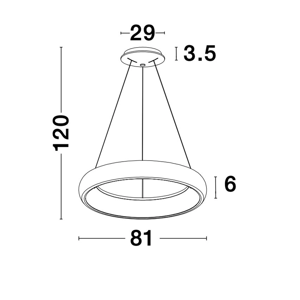 Design-Pendelleuchte Albi kaffeebraun Ø 81cm Lyora 5212017414892