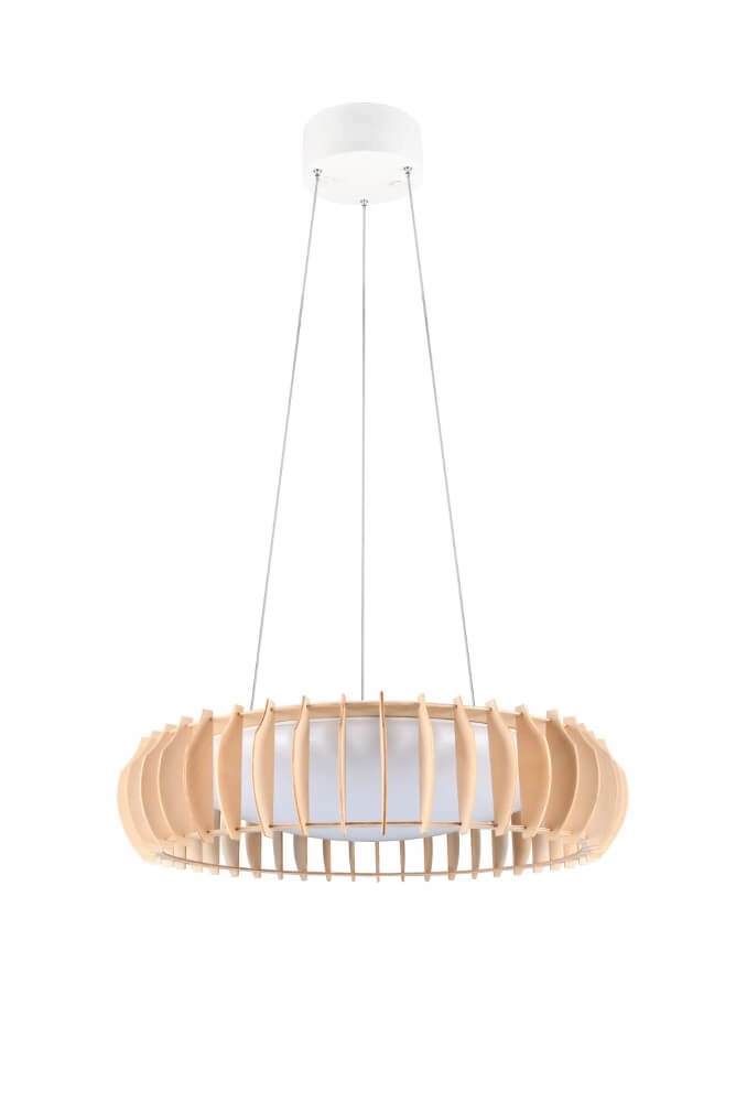 Hängelampe aus Holz Monte Ø 60cm Trio 4017807600100