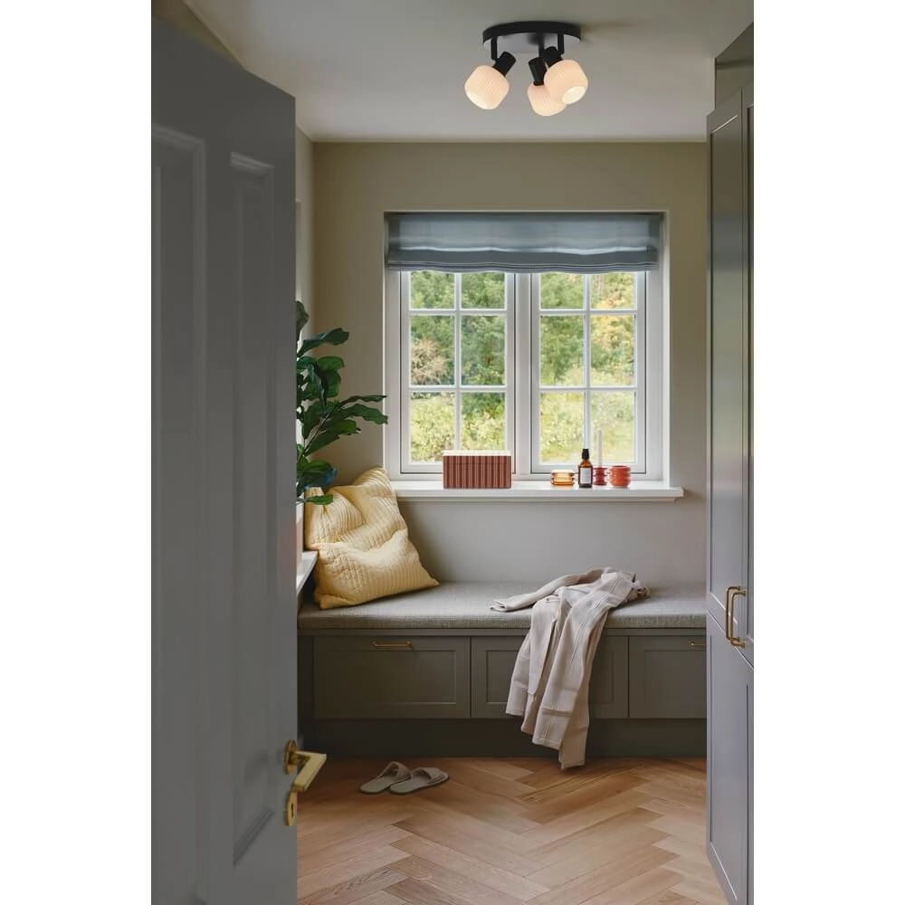 3-flammige Deckenleuchte Milford schwarz Nordlux 5704924018657