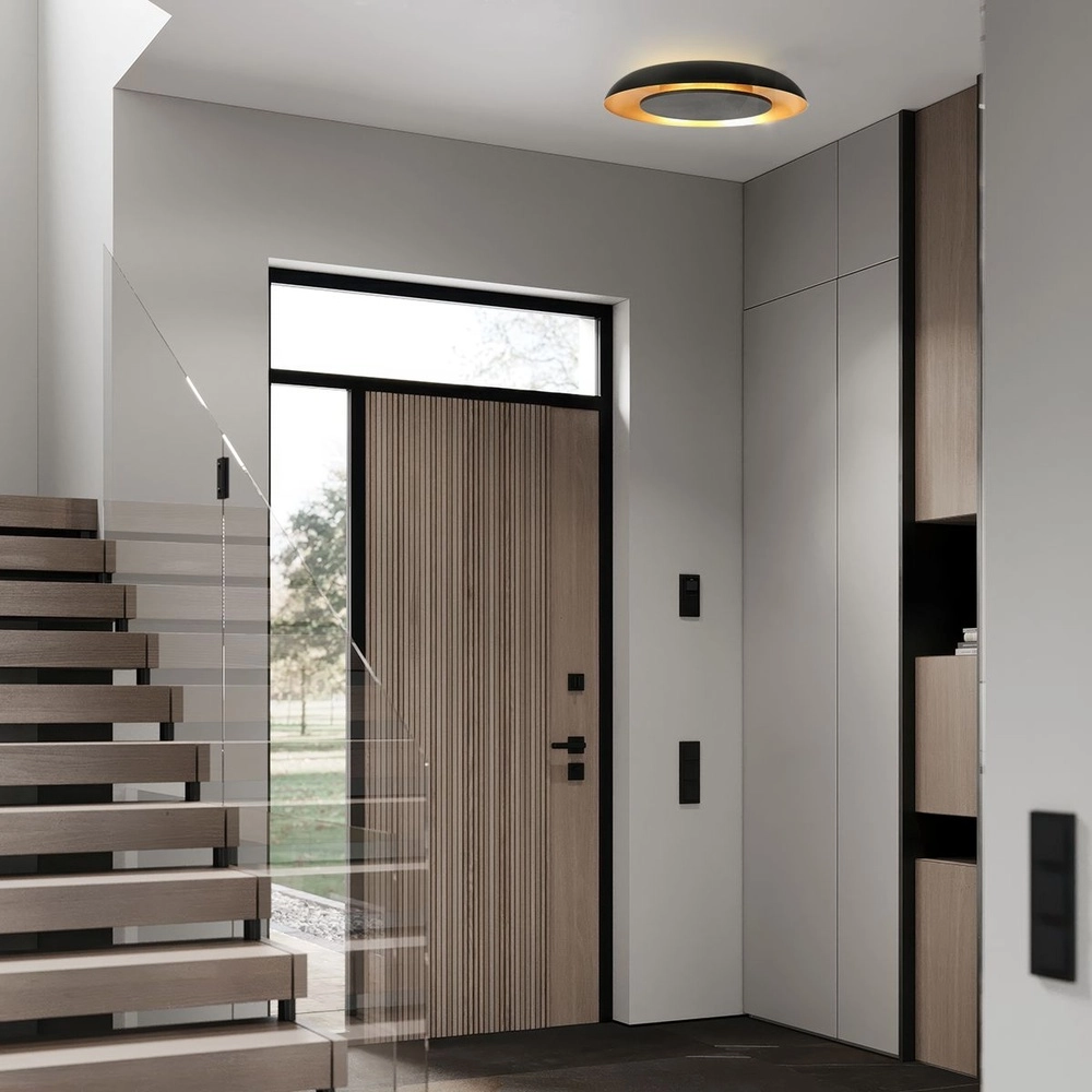 Deckenleuchte Golden Veil schwarz Ø 40cm Steinhauer 8712746180299