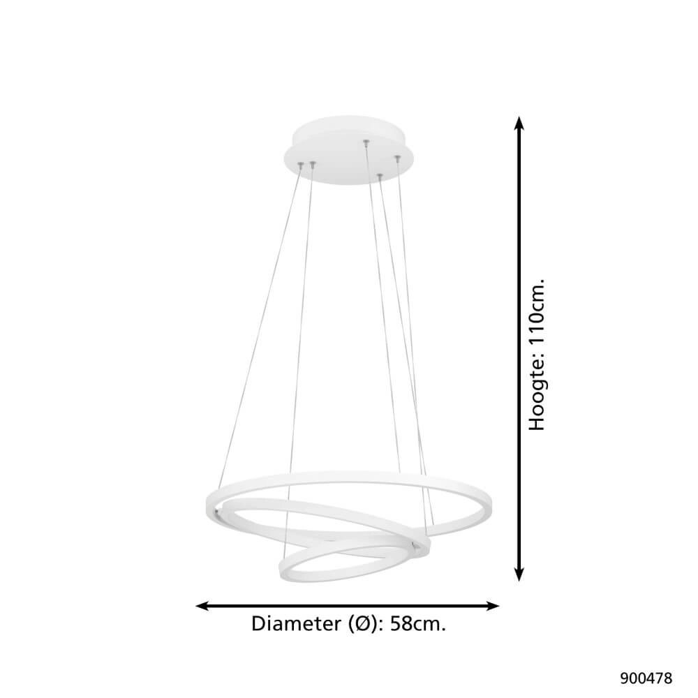 Hängelampe Zigbee Lobinero-Z Weiß Eglo 9008606244140