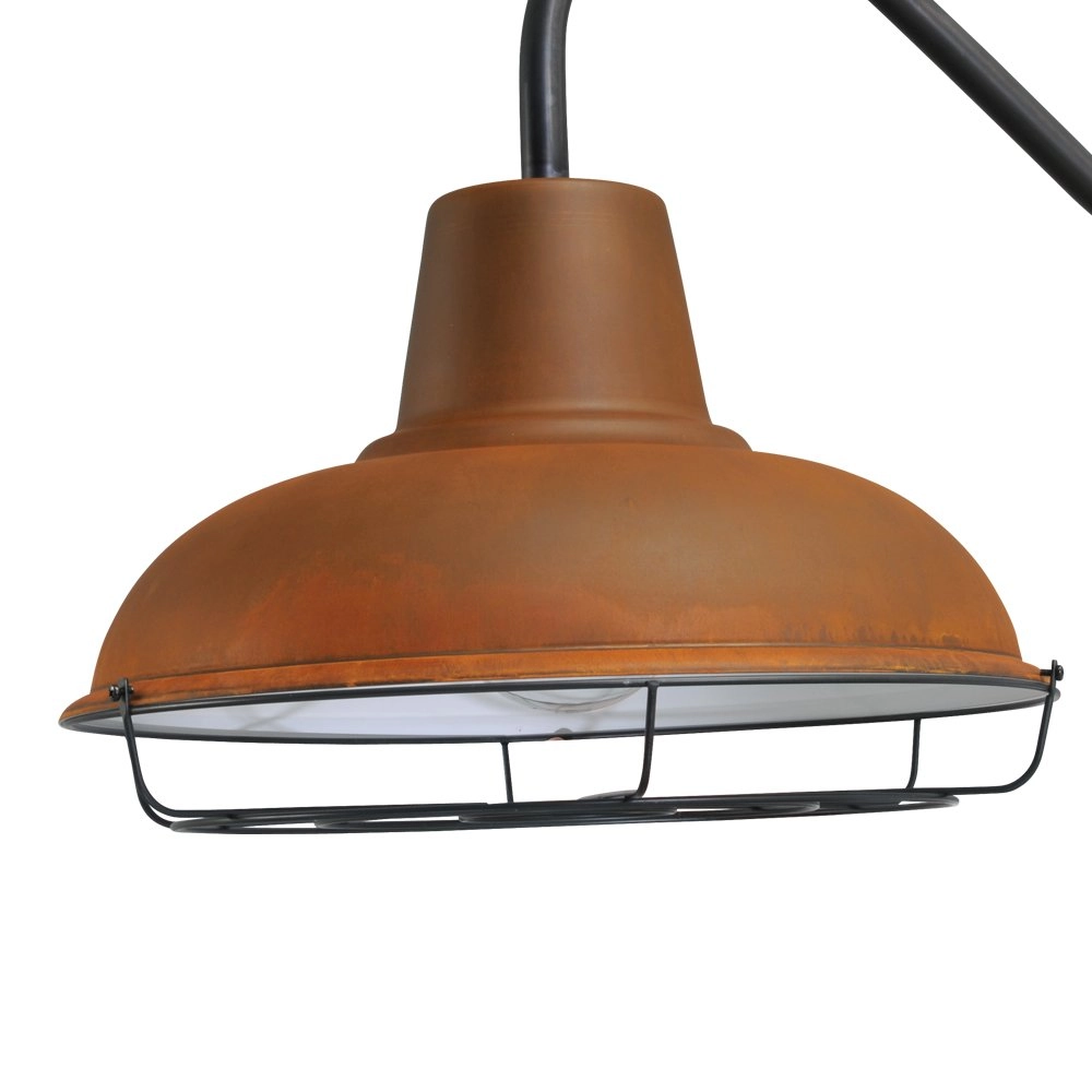 Wandlampe Industria Grid 73 cm rostbraun mit schwarz Masterlight 8718121233284
