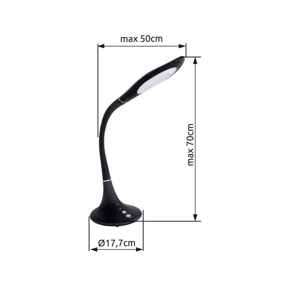 Schreibtischlampe Pattaya weiß Globo 9007371312986