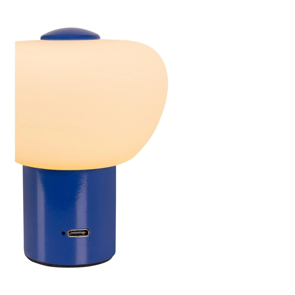 Wiederaufladbare Tischlampe Gustav Blau Lucide 5411212442031