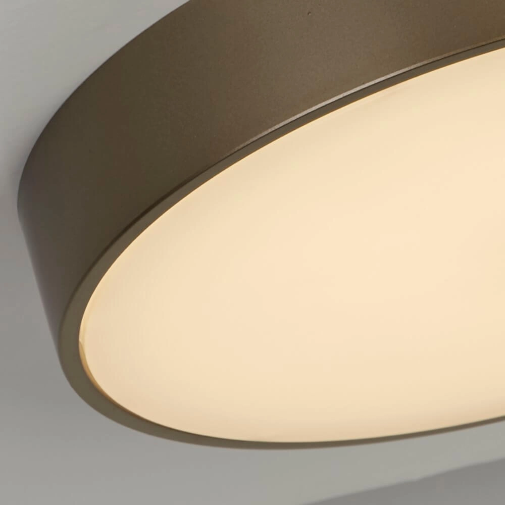 Deckenlampe Palma Bronze mit weißem Fenster Searchlight 5053423273310