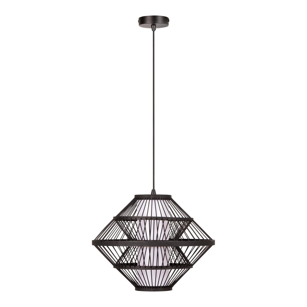 Schwarze Pendellampe Pasquino Ø 40cm