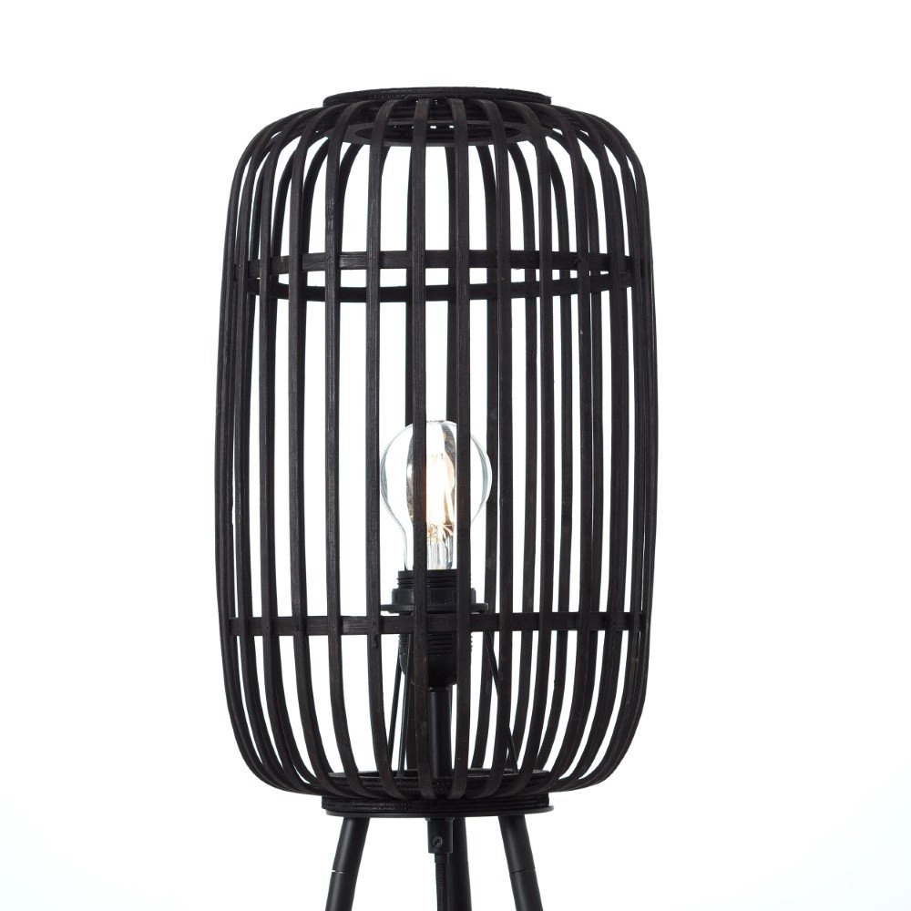 Stehlampe Woodrow schwarz Brilliant 4004353377075