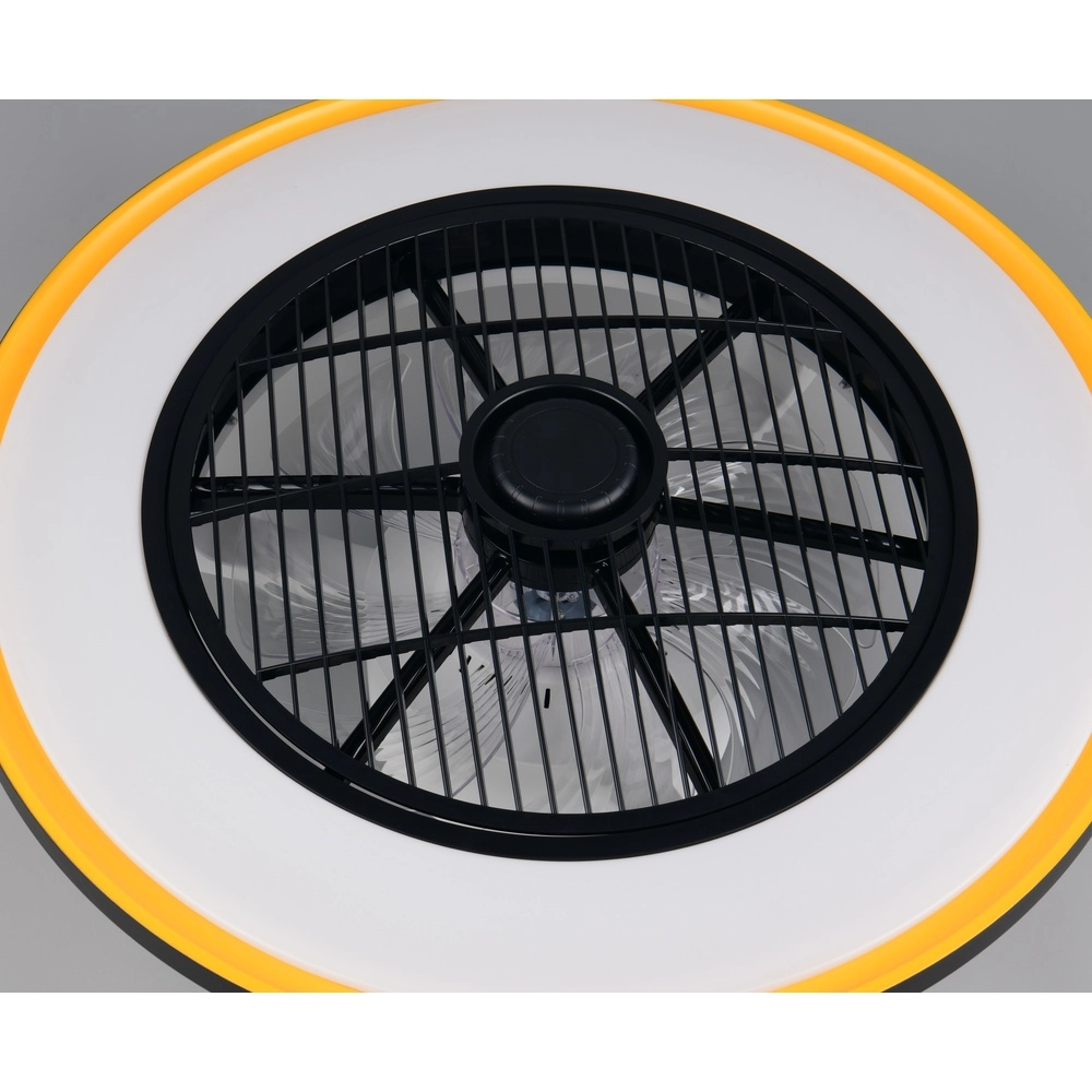 Deckenventilator Varpula Schwarz mit Gold Trio 4017807688597