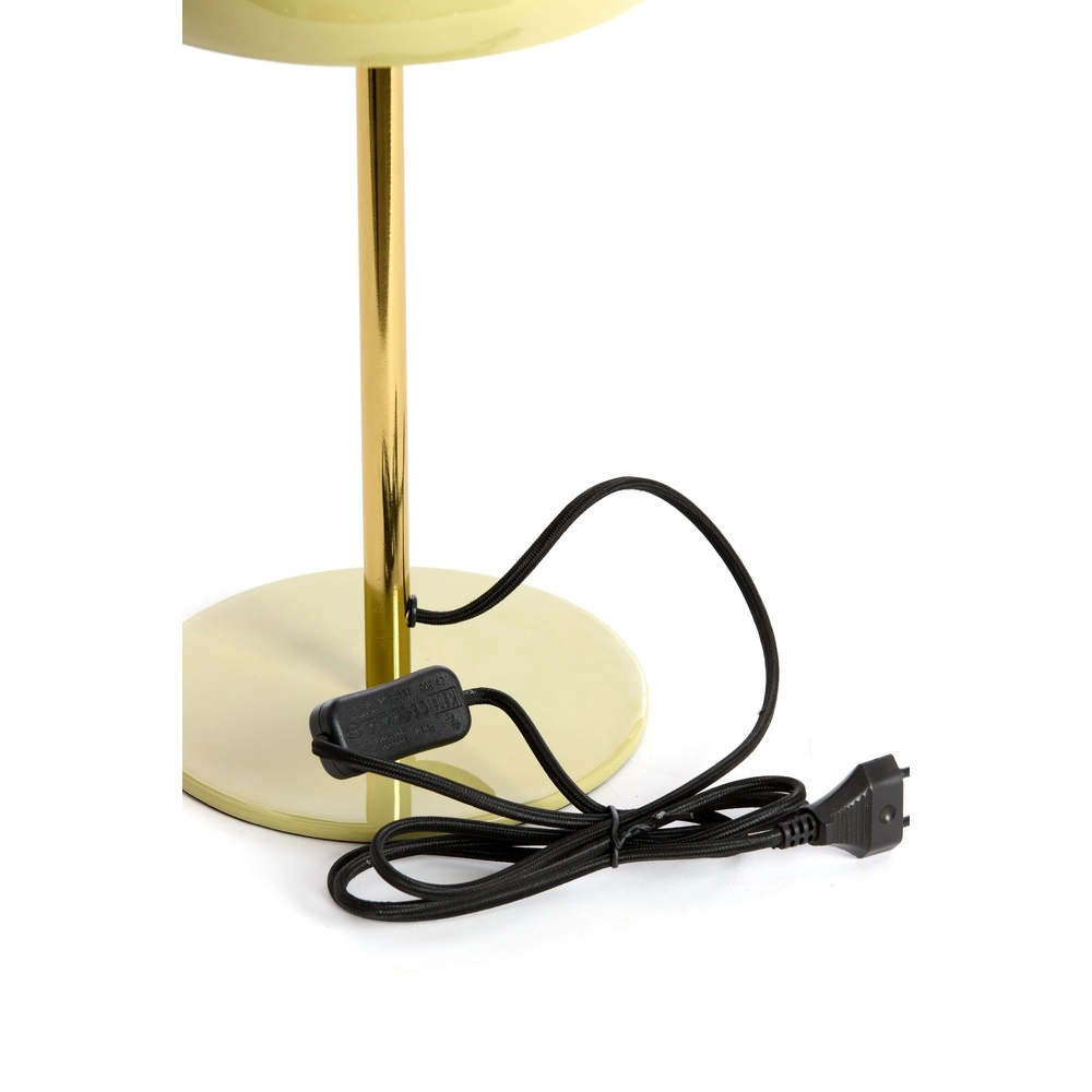 Tischlampe Surin Ø 23 cm – glänzend hellgrün mit Gold Light & Living 8717807743468
