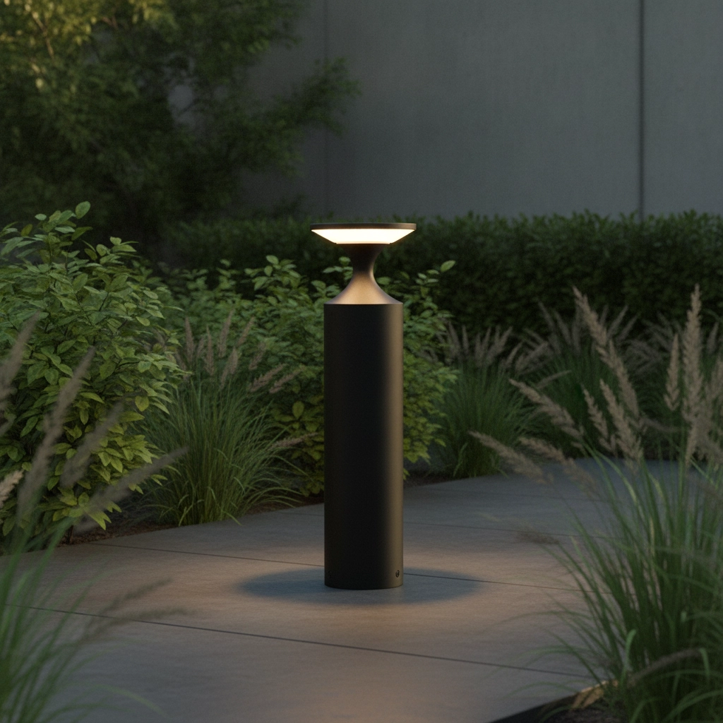 Schwarze Design-Lampe Pistillo 50cm