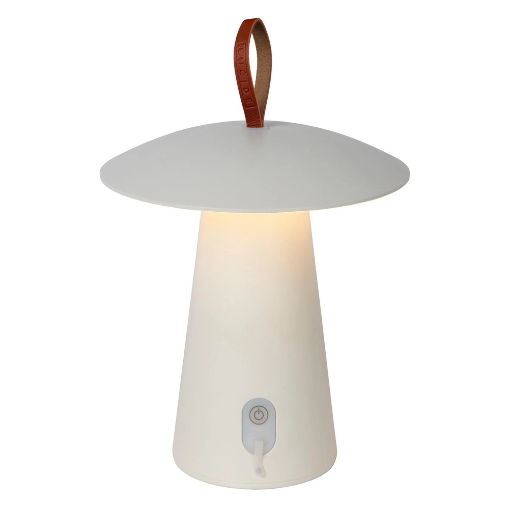 Weiße Tischlampe La Donna Wiederaufladbare Geräte Lucide 5411212271778