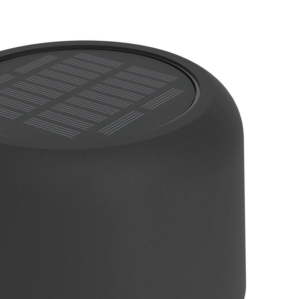 Schlanke Terrassenleuchte Roccanova Solar Black mit USB Eglo 9008606355075