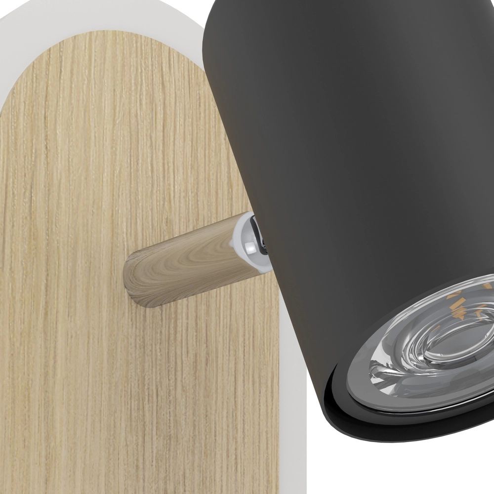 LED-Wandspot Rimbocchi Mit Holzoptik Eglo 9008606316519