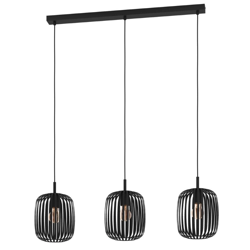 Schwarze Esstischlampe Romazzina