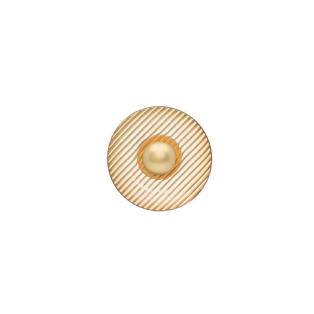 Wandlampe Lavina Gold mit Bernsteinglas Ø 25 cm Lyora 5212063501416