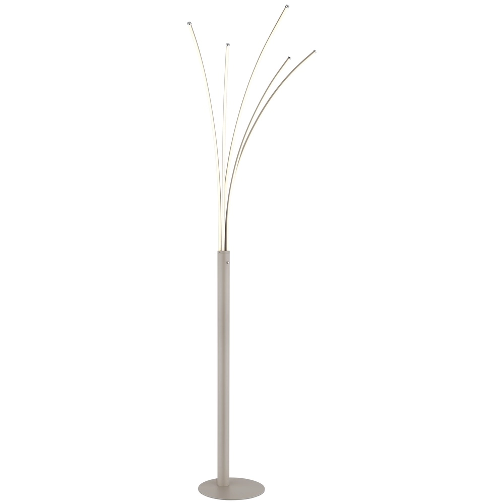 Design-Stehlampe Bizzy Sandbraun