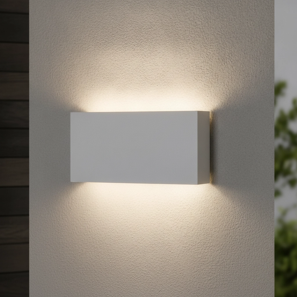 Wandleuchte Mile Dünnes Design weiß