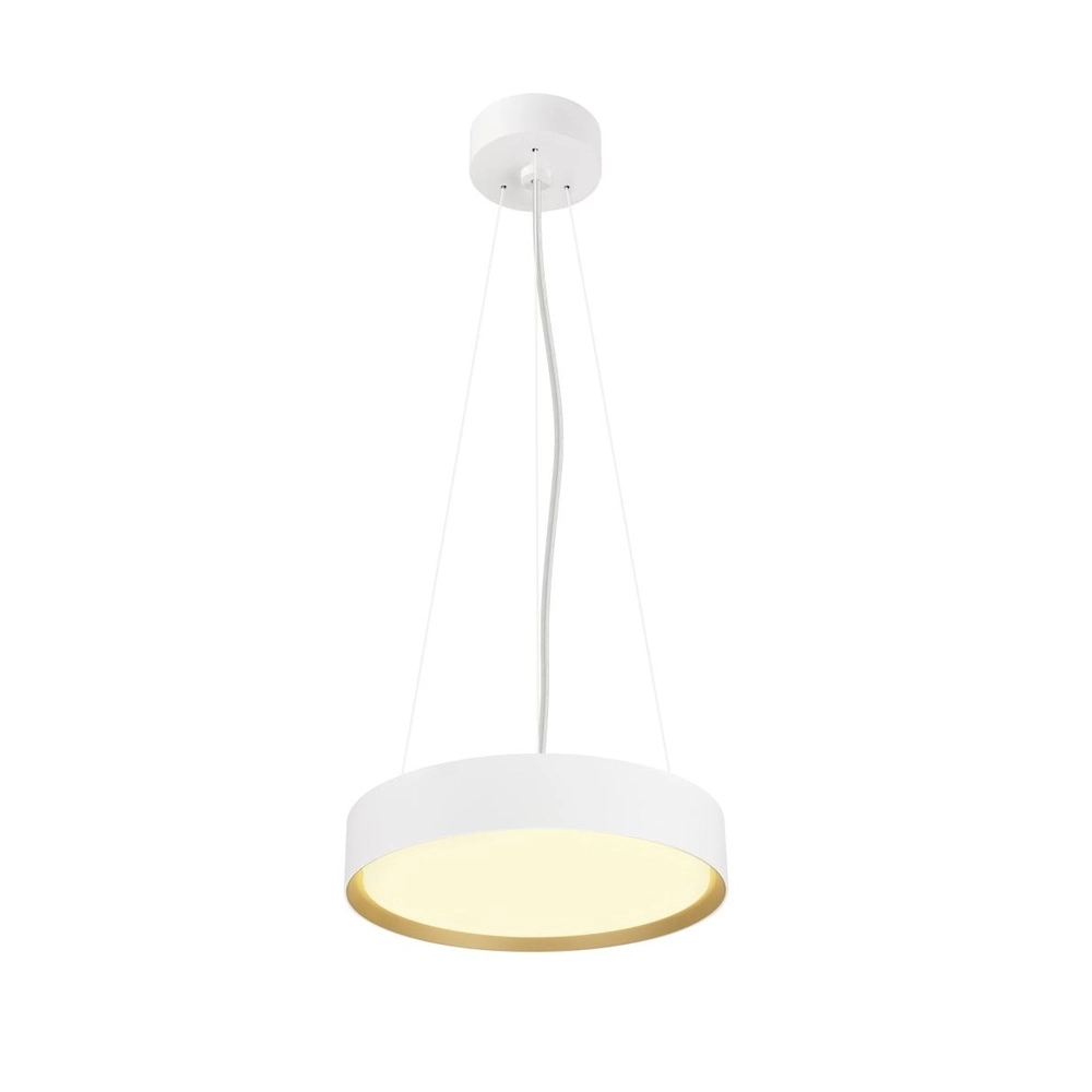 Deckenlampe Decona Ø 30cm weiß mit gold - 3000K/4000K SLV 4024163302975