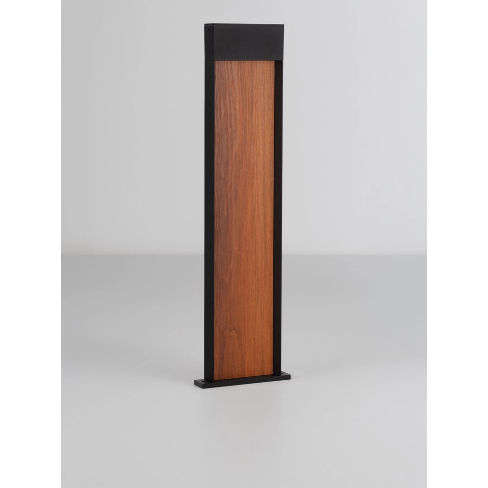 Design-Gartenlampe Noray Schwarz mit Holz 78cm - 2700K Lyora 5212063504332