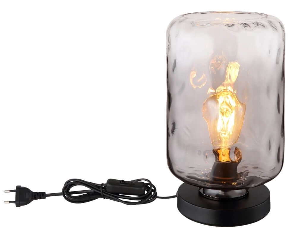 Designer-Tischlampe Darina Rauchglas Globo 9007371449521