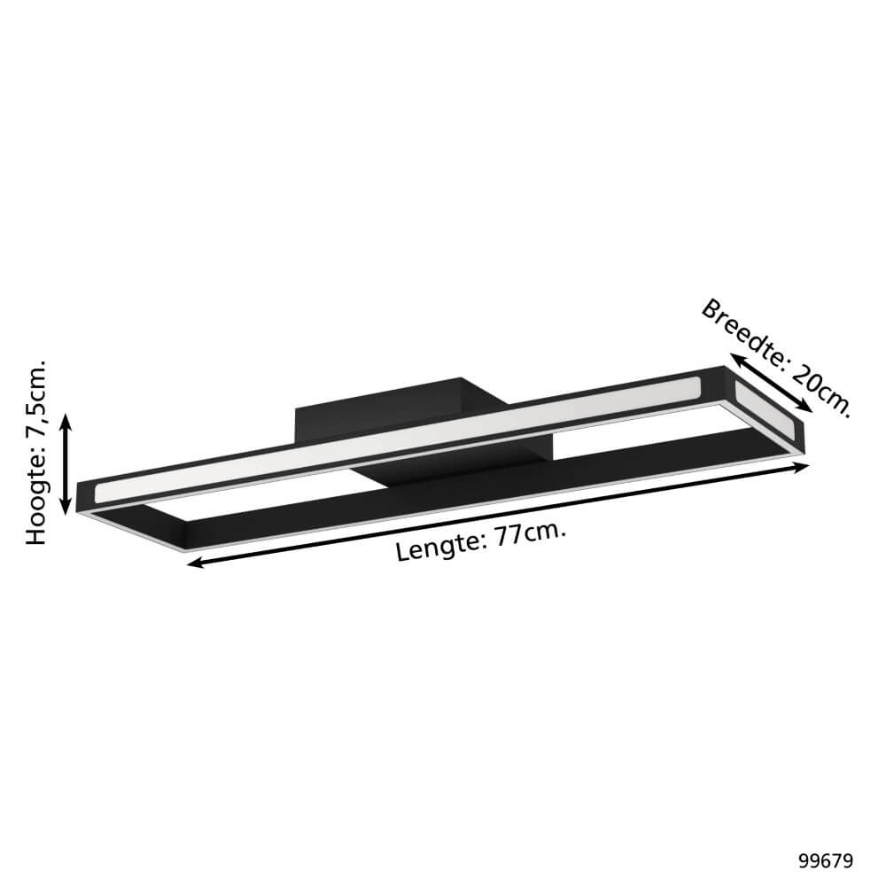 Designer-Deckenleuchte Salvilanas-Z Schwarz Eglo 9002759996796