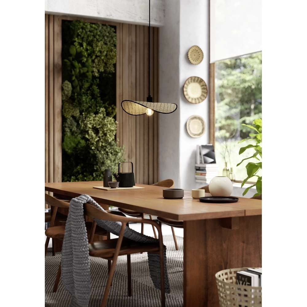 Rattan-Deckenlampe Marywell 50x34cm - E27 Eglo 9002759440442