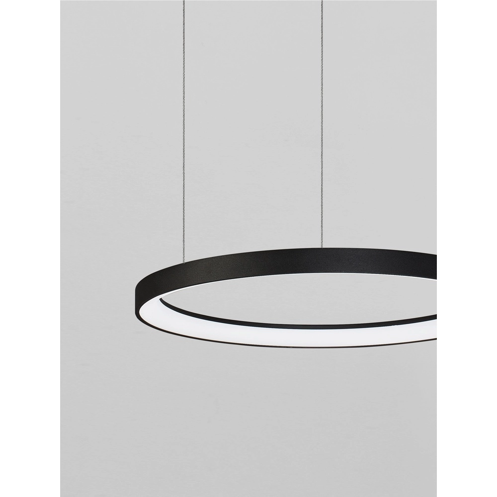 Design-Pendelleuchte Pertino schwarz Ø 58cm 2700K Lyora 5212017446053