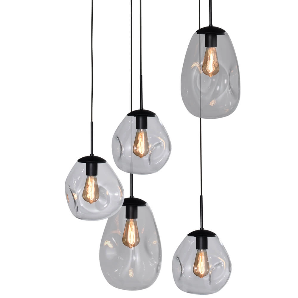 Vide-Hängelampe Lava 5x Klarglas Masterlight 8718121286525