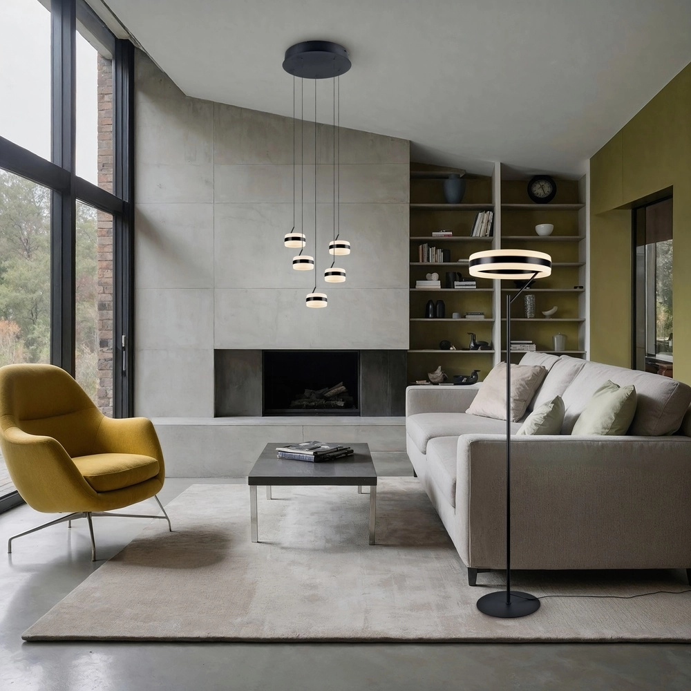 Design-Stehleuchte Dios schwarz Trio 4017807657760