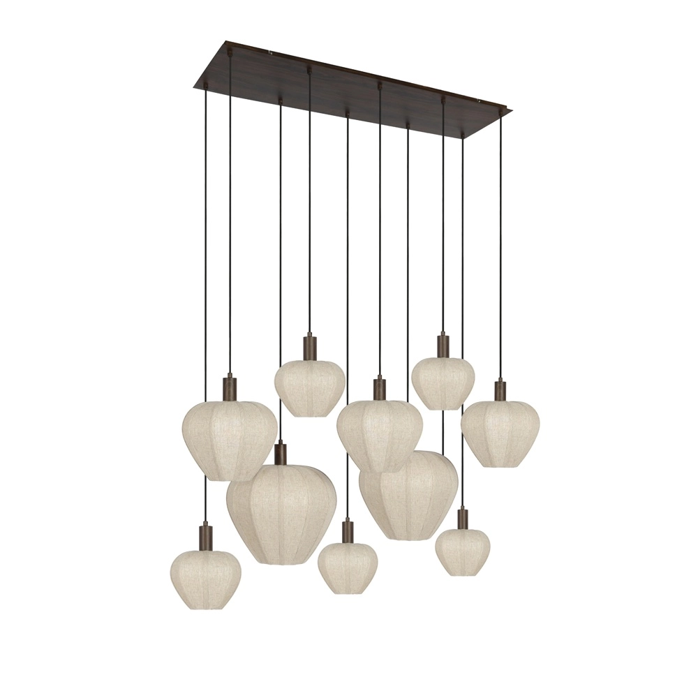10-Licht Pendellampe Huxi Japandi Light & Living 8717807843472