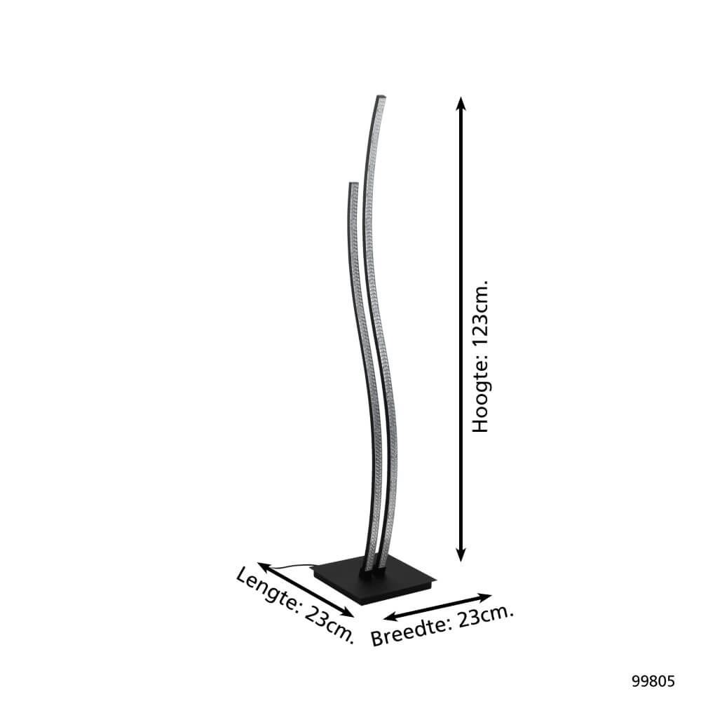 Design-LED-Stehleuchte Lejias Eglo 9002759998059