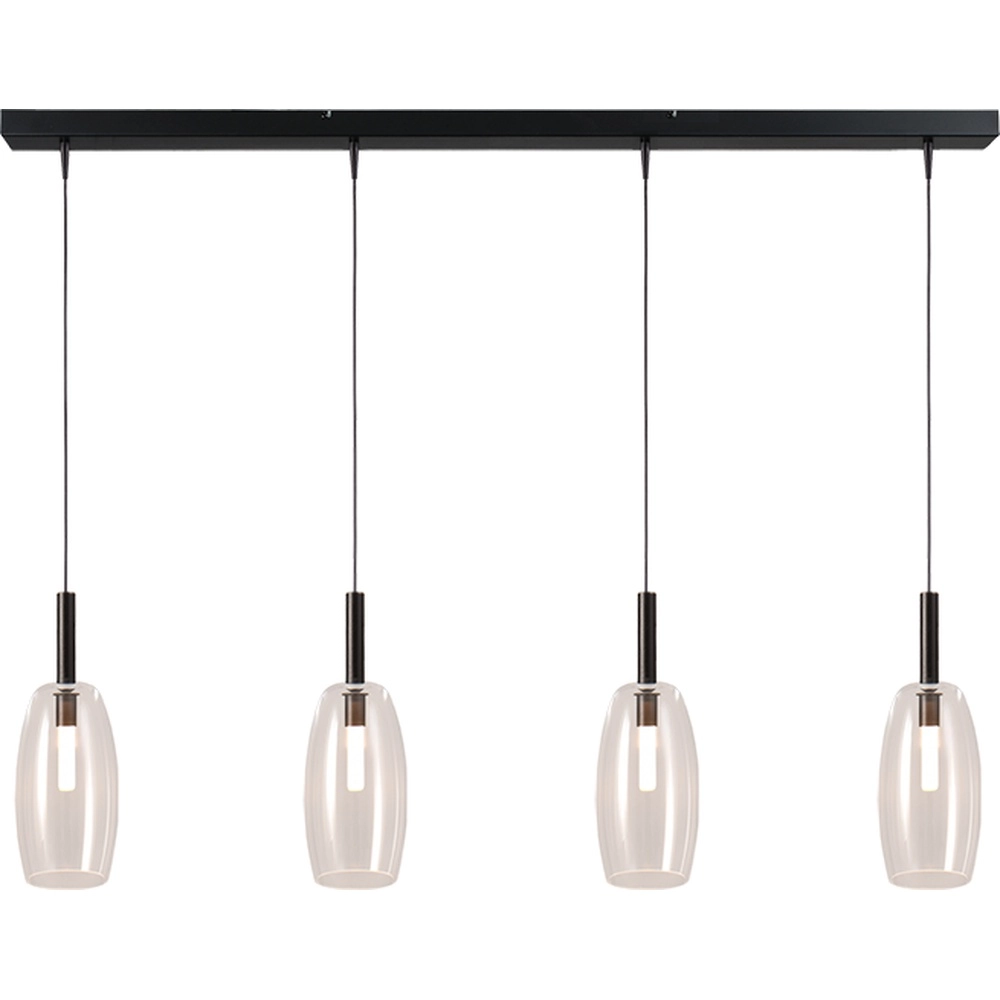 4L Pendellampe Ø 11,5 cm Lido Olive mit klarem Glas