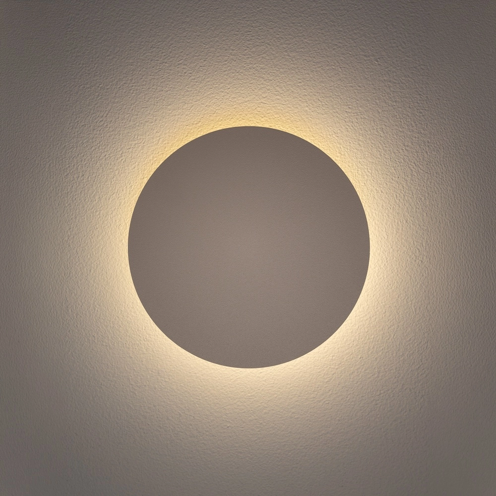 Design-Wandlampe Ring sandbraun Ø 15 cm Lyora 5903139126564