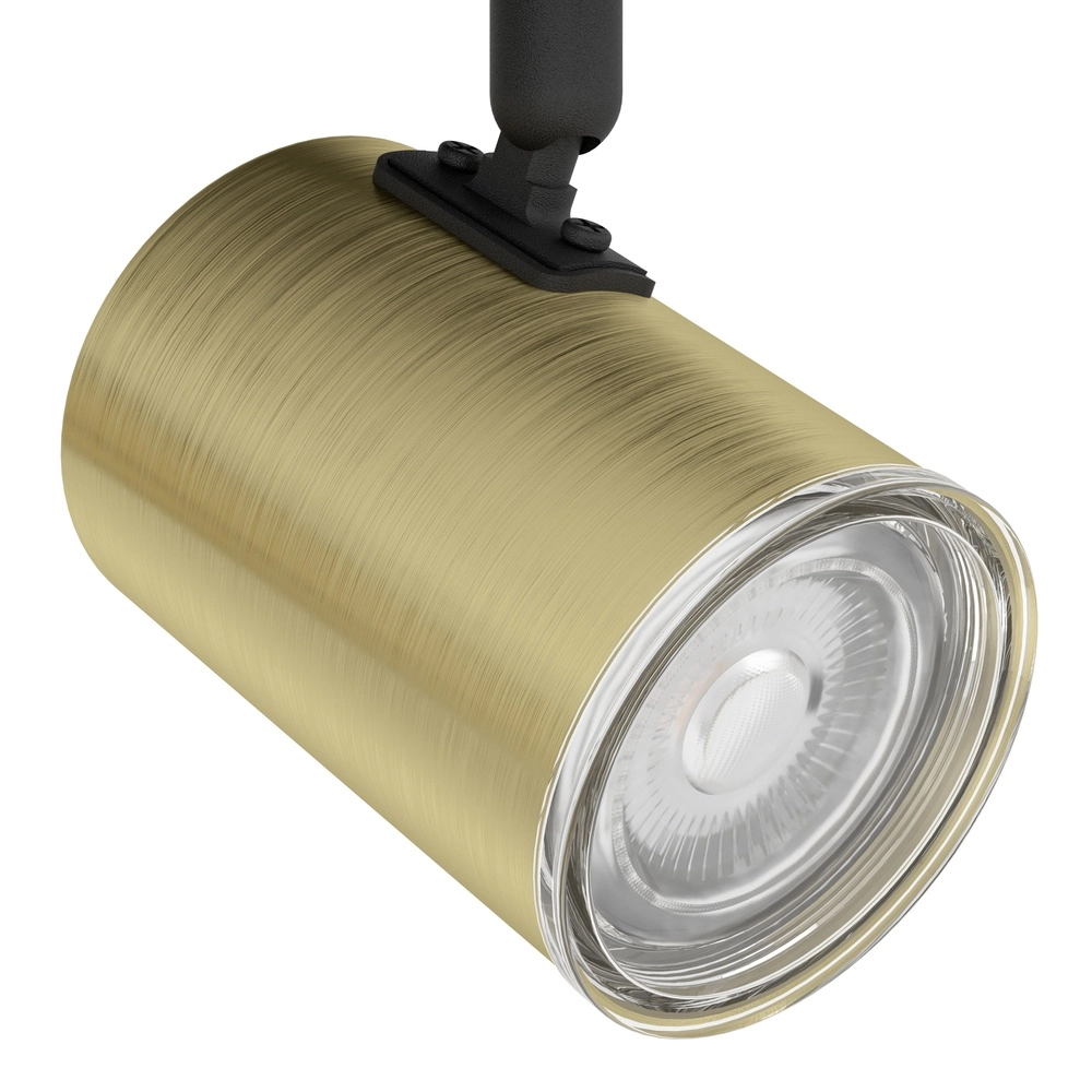 Badezimmerscheinwerfer Consuma 1 3x GU10 – schwarz mit Gold Eglo 9008606365050