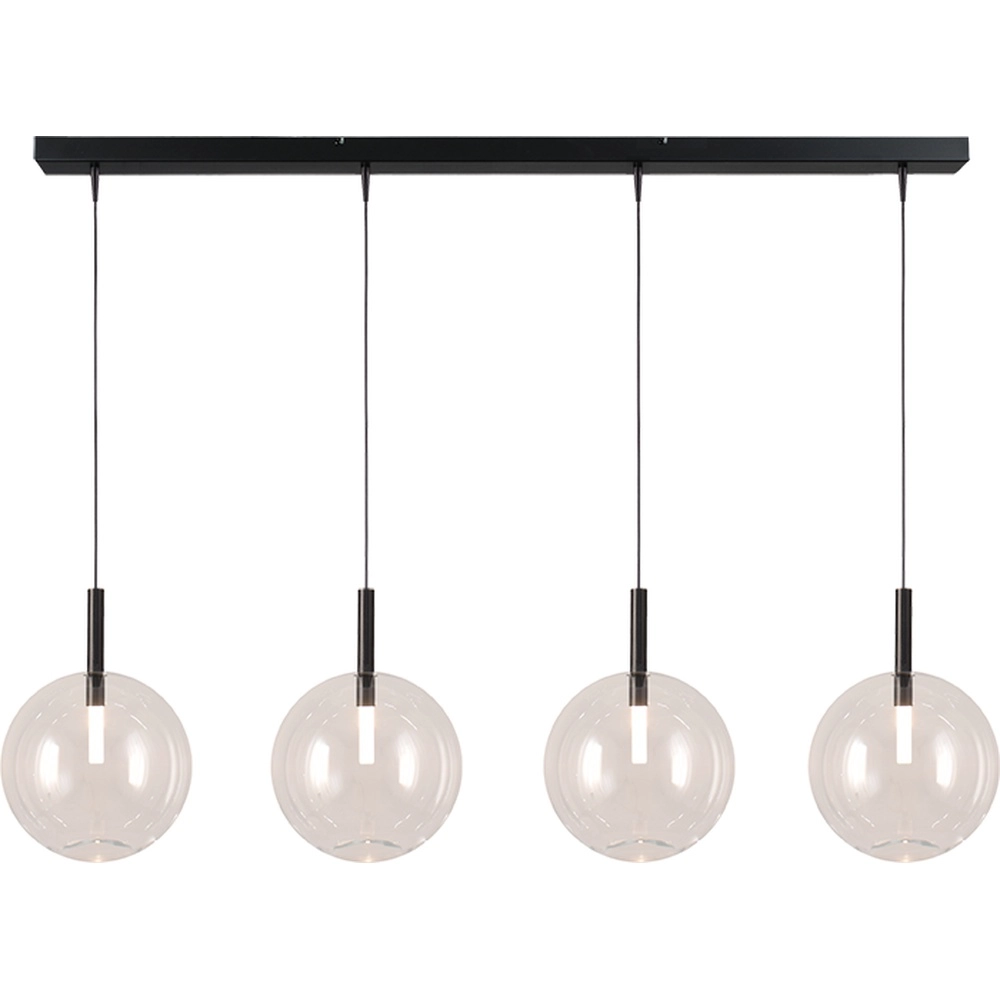 4L Pendellampe Ø 24cm Lido Ball mit klarem Glas