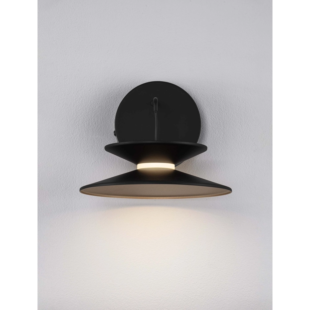 Design-Wandleuchte Morfi schwarz Lyora 5212017458506