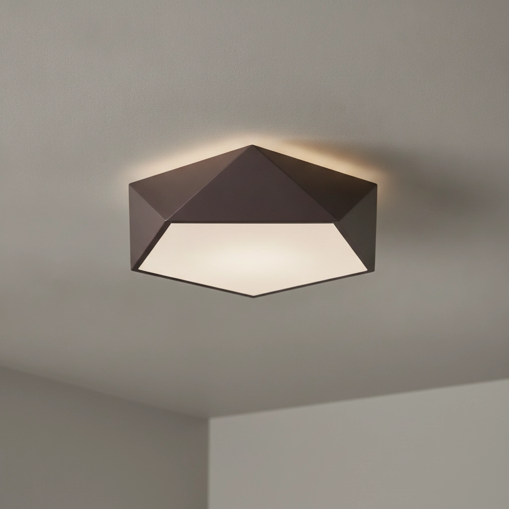 Design-Deckenleuchte Darius kaffeebraun