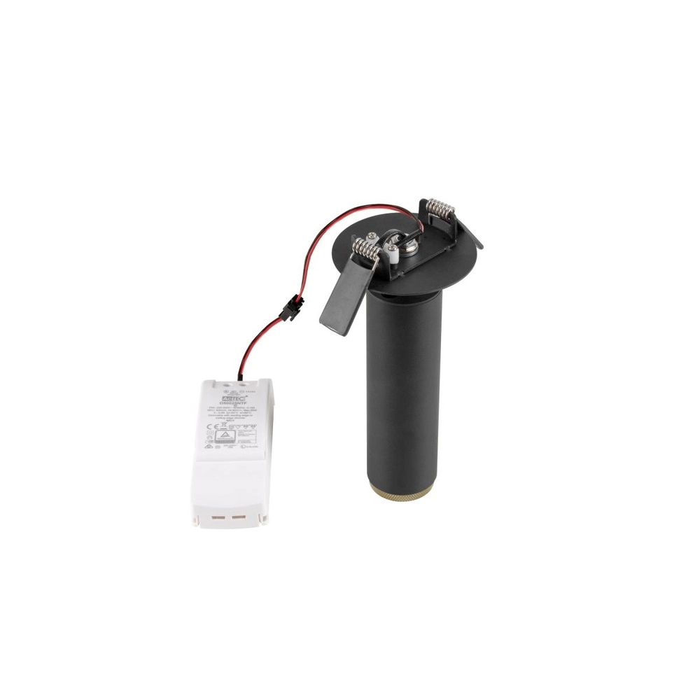 Einbaustrahler Grip! M schwarz mit gold 2700K SLV 4024163304504