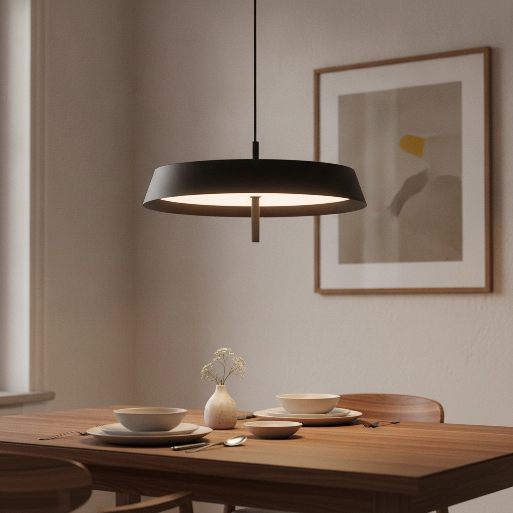 Elegante Pendellampe Velio Schwarzes Design