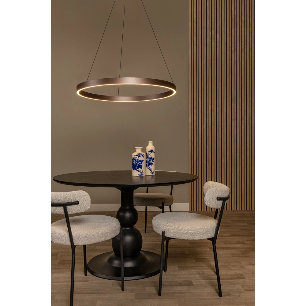 Design-Pendellampe Liane rostbraun Ø 80 cm Lucide Vibes 5411212461124